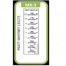 Прозрачная панель Magnaflux MX-3 TAM crack comparator - Официальный представитель MAGNAFLUX в России и СНГ